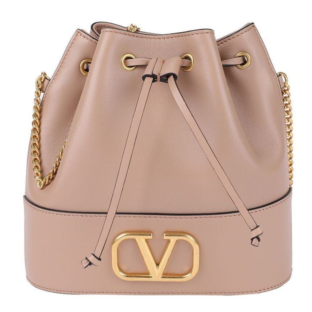 Logo Chain Bucket Bag